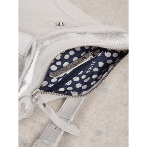 White Stuff Mini Leather Fern Crossbody